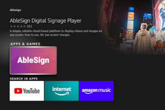 digital signage app store