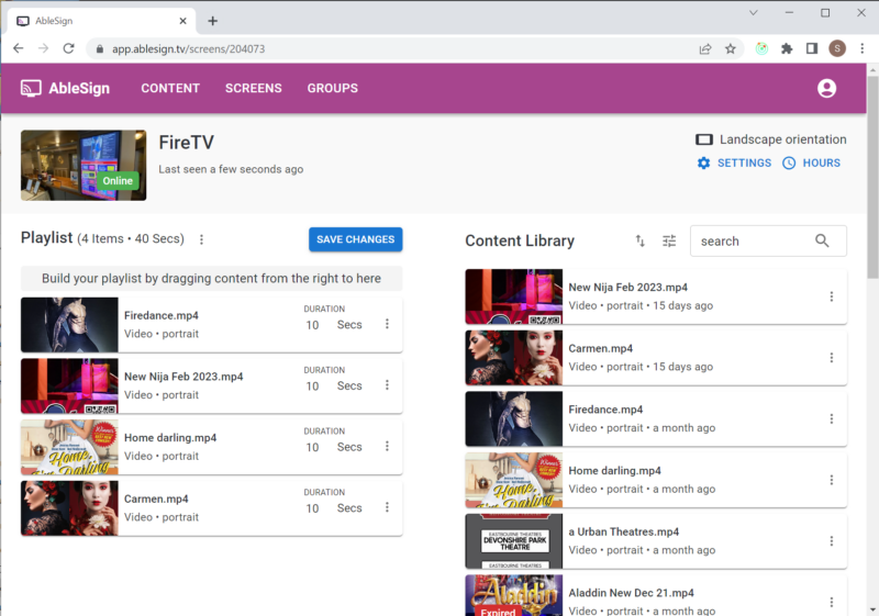 Free digital signage software AbleSign