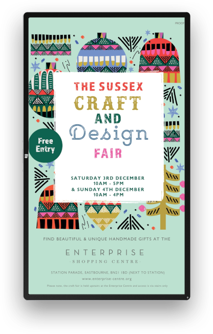 AbleSign digital signage screen