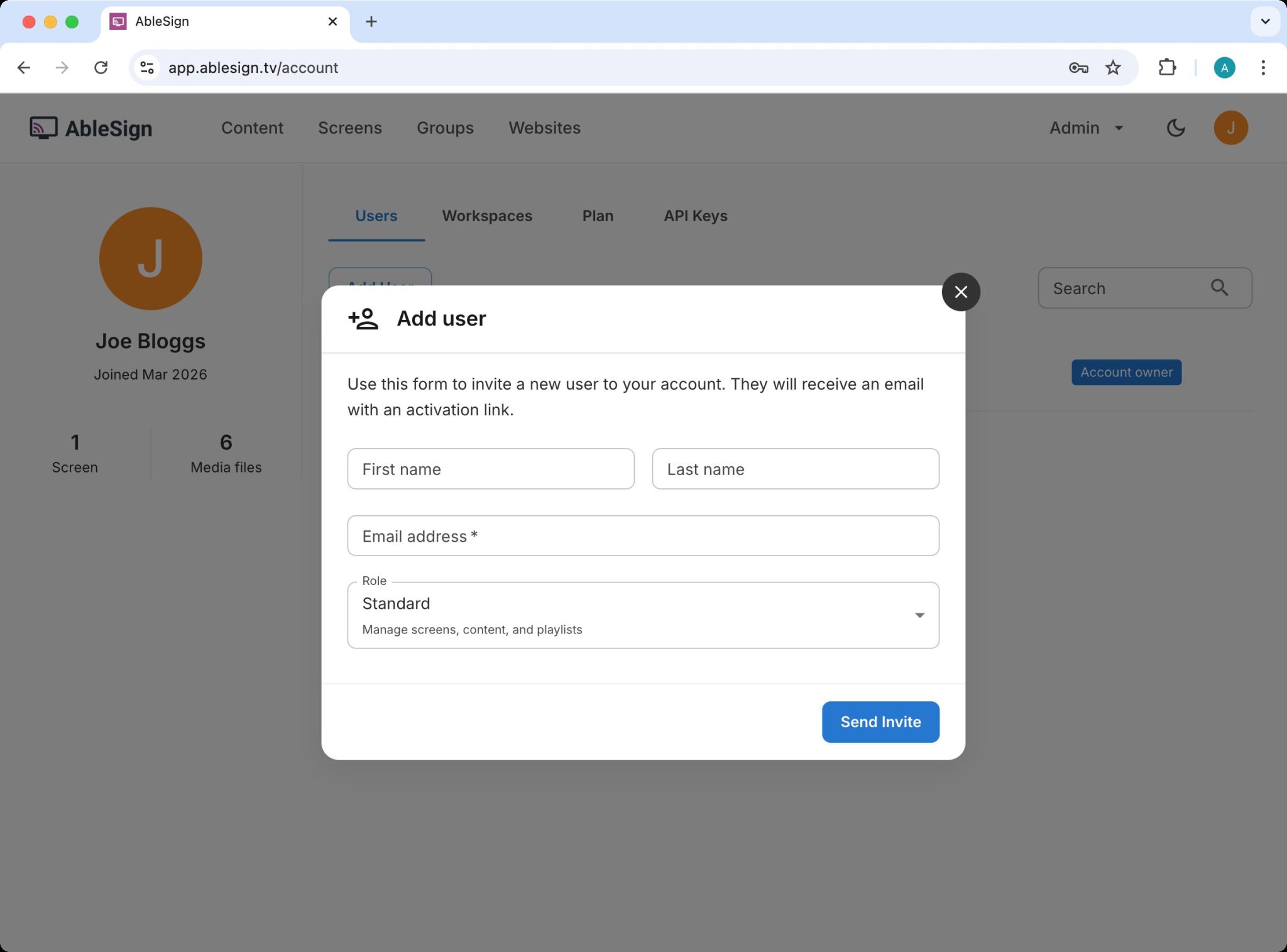 How to add additional users to your account